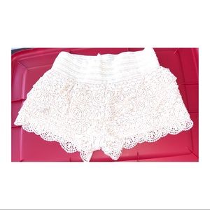 Crochet shorts
